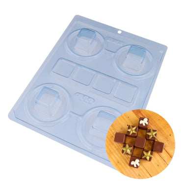 Forma de Chocolate Mini Quadrada 3 Partes (BWB)